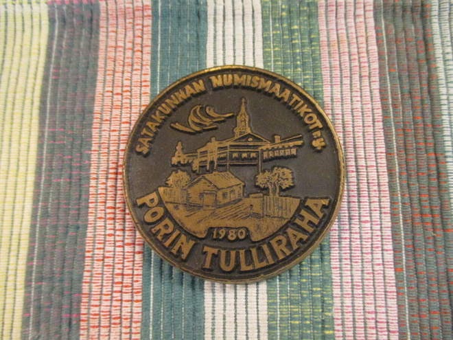 Porin Tulliraha 1980 mitali. Satakunnan Numismaatikot ry.