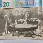 VANHA VAlokuva Vainaja Arkussa 1920-l - pikkukuva 1