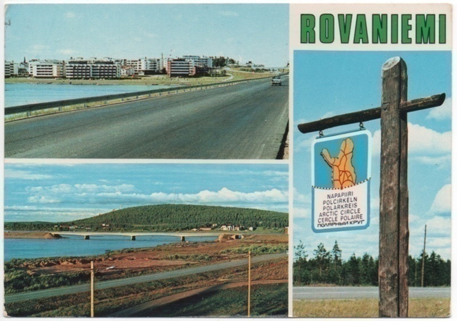 Rovaniemi Napapiiri silta yms 1978 Lappi