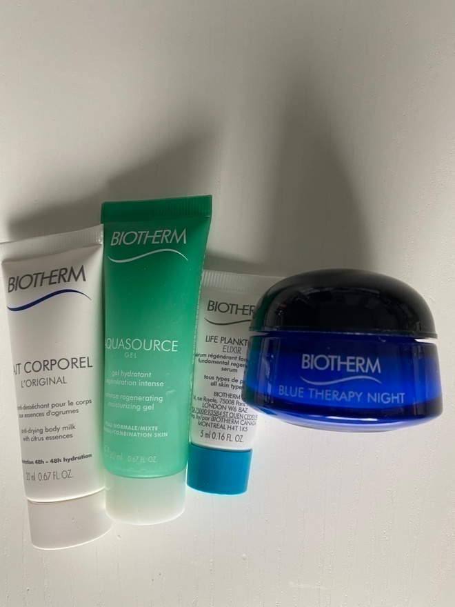 BIOTHERM PIKKUTUOTTEITA 4 kpl