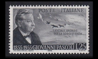 Italia 956 ** Runoilija Giovanni Pascoli (1955)