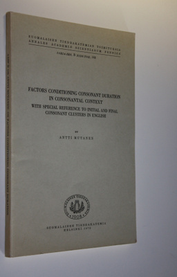 Antti Mutanen : Factors conditioning consonant duration i...