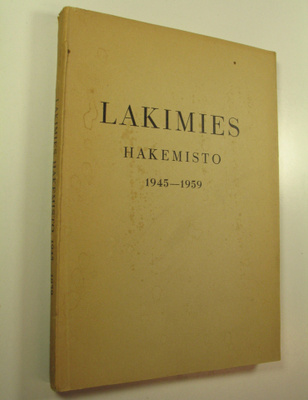 Lakimies : hakemisto 1945-1959