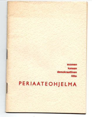SKDL:N periaateohjelma