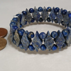 Lapis lazuli kivi rannekoru sininen kivi rannekoru - pikkukuva 3