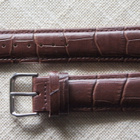 22mm nahkaranneke - tummanruskea - pikkukuva 3