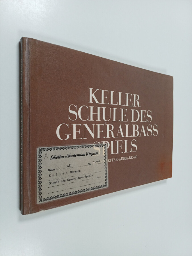 Hermann Keller : Schule des Generalbass-Spiels - mit Ausz...