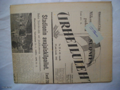 Suomen Urheilulehti Nro 23/1942 (22.3)