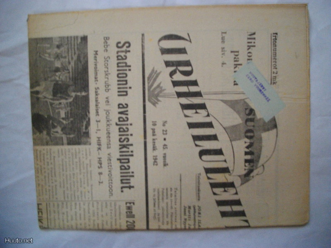 Suomen Urheilulehti Nro 23/1942 (22.3)