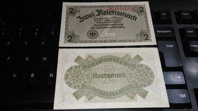Germany Saksa 2 Reichmark P137 UNC-