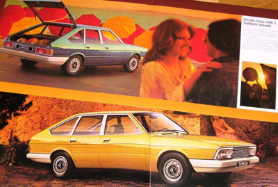 1976 Simca 1307 1308 esite - 16 siv - Talbot Chrysler