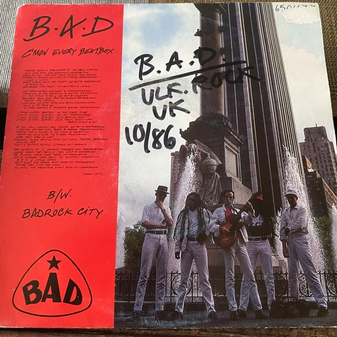 B*A*D : C´mon Every Beatbox * Badrock City * UK 1986