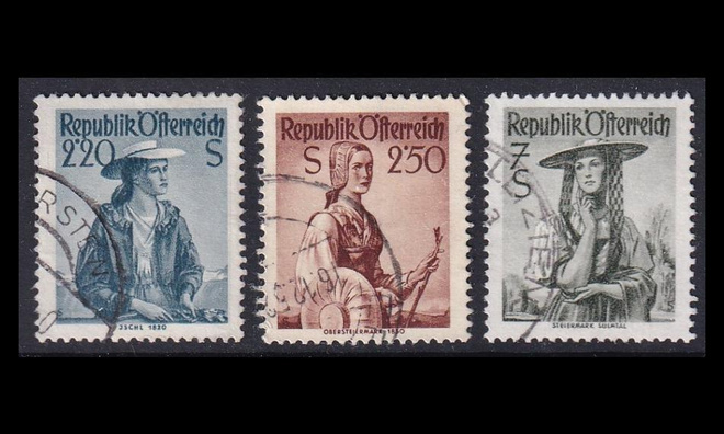 Itävalta 978-80 o Kansanpukuja (1952)