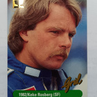 1992 Grid Motorcard #184 Keke Rosberg - pikkukuva 1