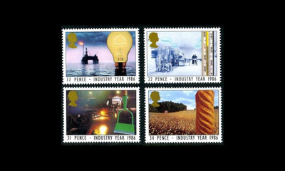 Iso-Britannia 1056-9 ** Teollisuuden vuosi (1986)