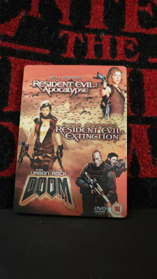 Resident Evil Apocalypse ja Extinction sekä Doom (Steelbook)