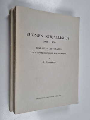 Suomen kirjallisuus 1958-1960 1-2 : A-Maunumaa ; Maunumaa...