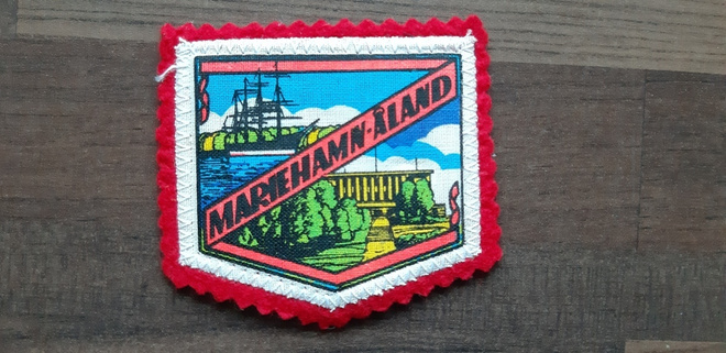 Marienhamn Åland vintage kangasmerkki