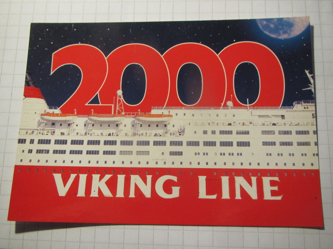 Viking Line 2000. Laivapostikortti
