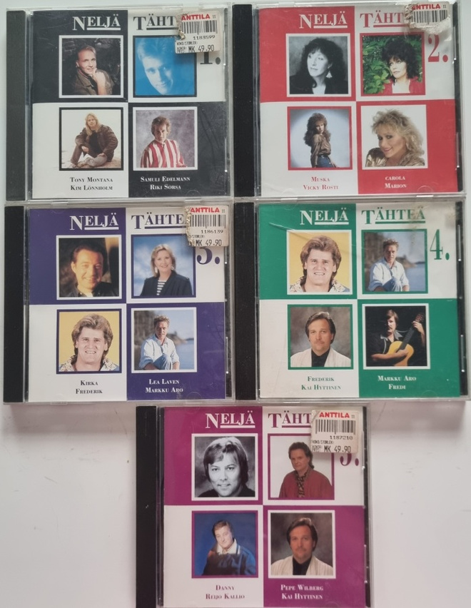 NELJÄ TÄHTEÄ 1-5 CD