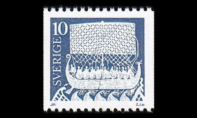 Ruotsi 800x ** Viikinkilaiva x-pap (1973)