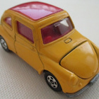 Subaru 360 Yellow-red Tomica 1974 / 1978 Scale 1:50 Japan - pikkukuva 1