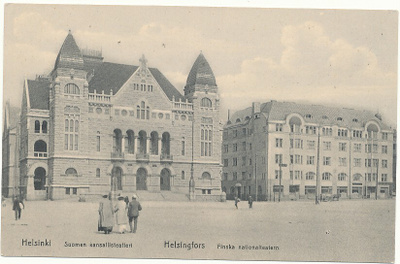 HELSINKI, Suomen Kansallisteatteri - vanha Carte Postale