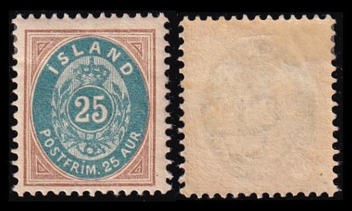 Islanti 21 * Ovaali 25 Aur (1900)
