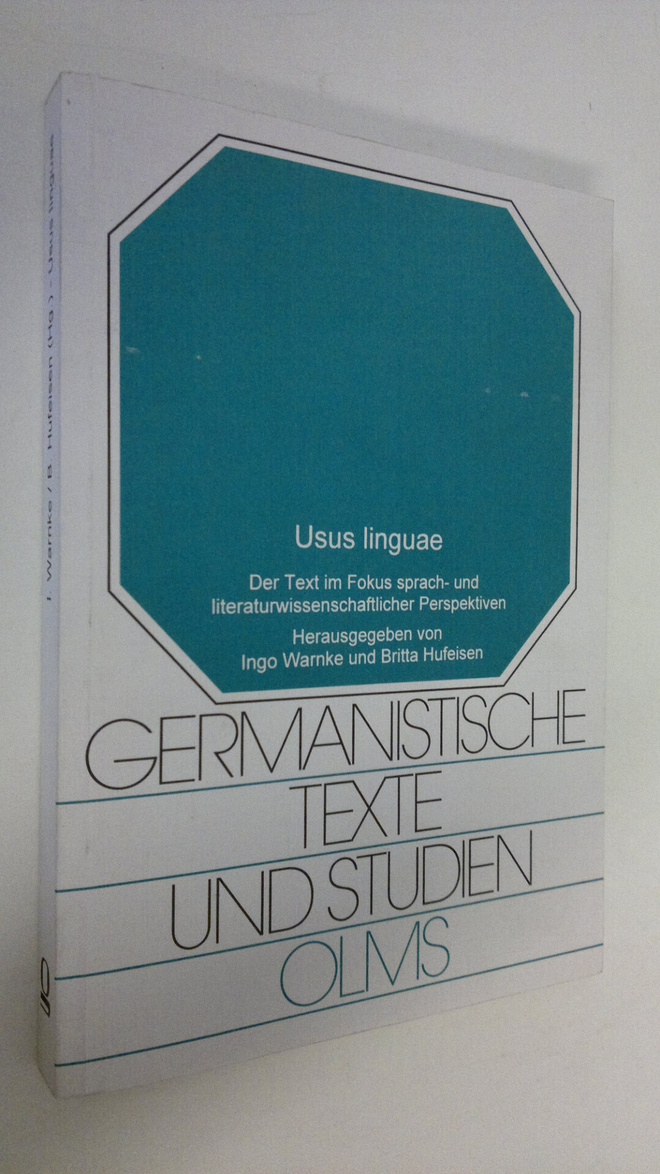 Britta Hufeisen : Usus linguae : germanistische texte und...