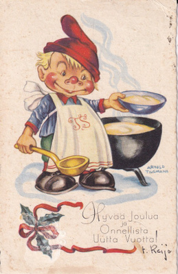 Tonttu ja puuropata, Hyvää Joulua ja Arnold Tilgmann b596