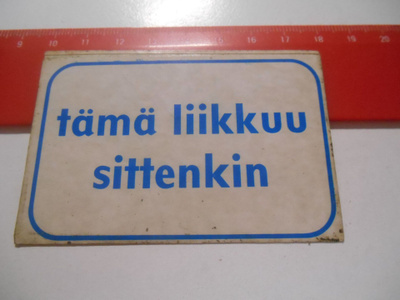K13 Jenkki Tarra-Jenkki 1968 #tämä liikkuu sittenkin