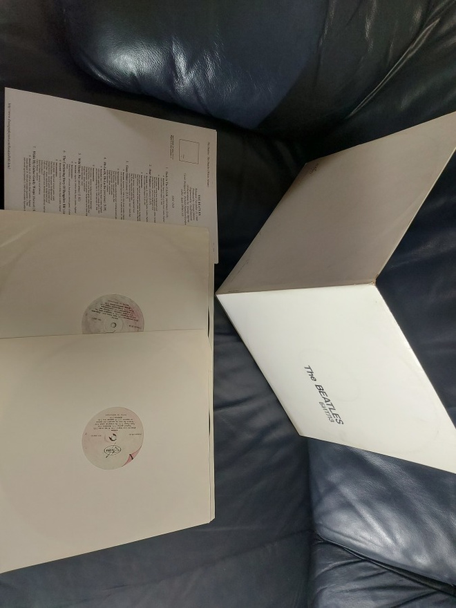 2LP The Beatles White Double Valkoinen tupla AnTrop