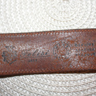 Nahkavyö ruskea reiät 64 - 75 cm alueella Made in Italy - pikkukuva 2