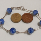 Upea Hopea Lapis lazuli kivi rannekoru 925 - pikkukuva 4