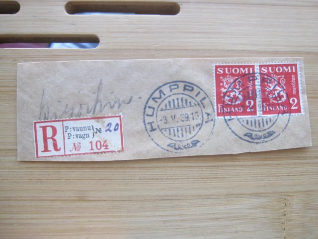 R-leike P:vaunu 20 Humppila 1939
