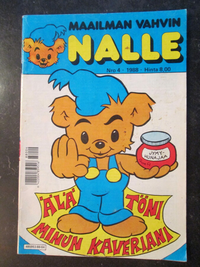 MAAILMAN VAHVIN NALLE 4 / 1988 SARJAKUVALEHTI BAMSE
