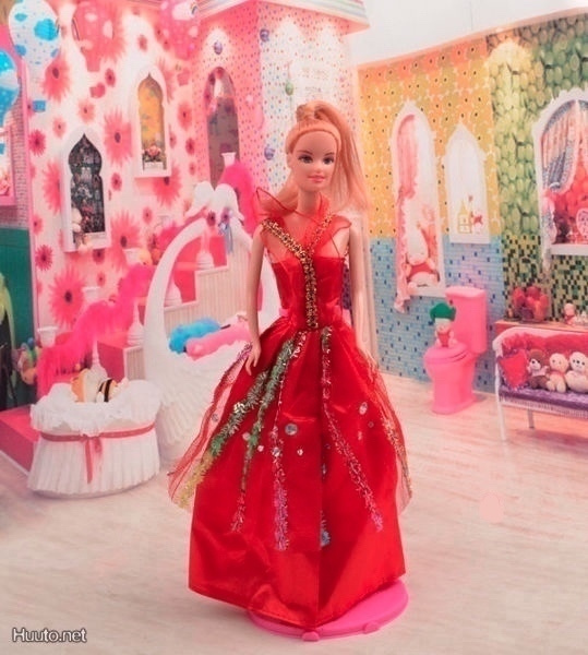 78 ..  Käsintehty Kaunis Party Hame .. Barbie Ym..