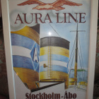 Juliste Aura Line, Stockholm - Åbo - pikkukuva 1