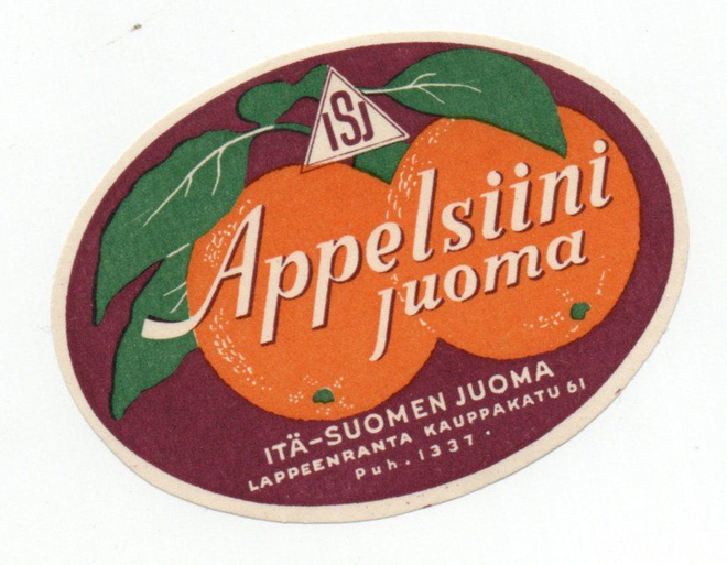 ITÄ-SUOMEN JUOMA. Lappeenranta. APPELSIINI JUOMA