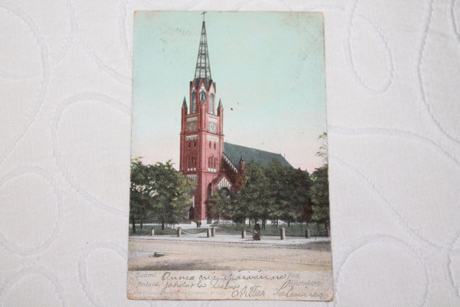 Vanha Kirkkokortti Turun tuomiokirkko (1907)