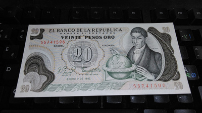 Colombia Kolumbia 20 Pesos 1982 P409 UNC