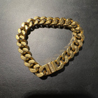 GUESS EST. 1981 paksu kullanvärinen rannekoru – Cuban link - pikkukuva 1