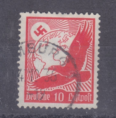 Saksa reich 1934 LaPe 521 leimattuna.