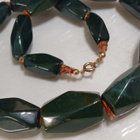 Antique Bloodstone Art Deco kaulakoru 80-luvun - pikkukuva 2