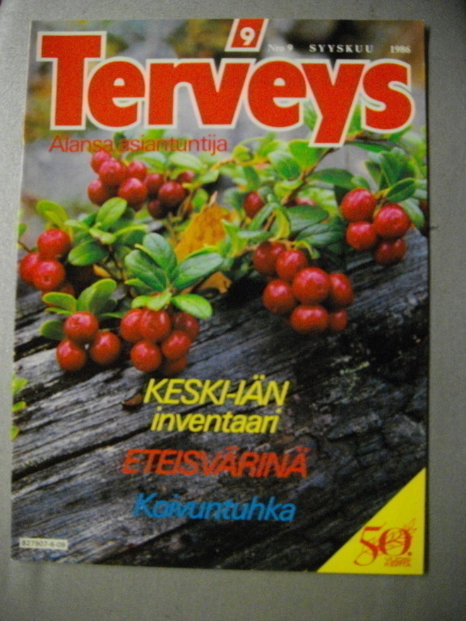 Terveys lehti Nro 9/1986. (20.3)
