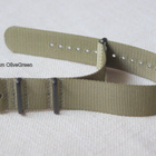 Nato 22mm Olive Green pvd soljilla - pikkukuva 1