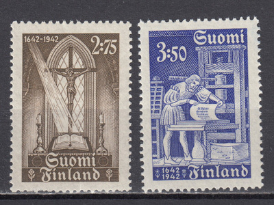1942 Lape 269-270 Kirjapainotaidon 300-vuotisjuhla **