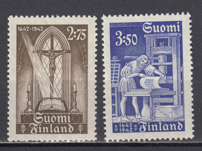 1942 Lape 269-270 Kirjapainotaidon 300-vuotisjuhla **