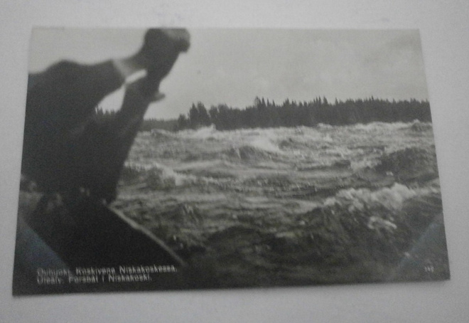 Oulunjoki. Koskivene Niskakoskessa, mv pk, SMY 142, ei p.