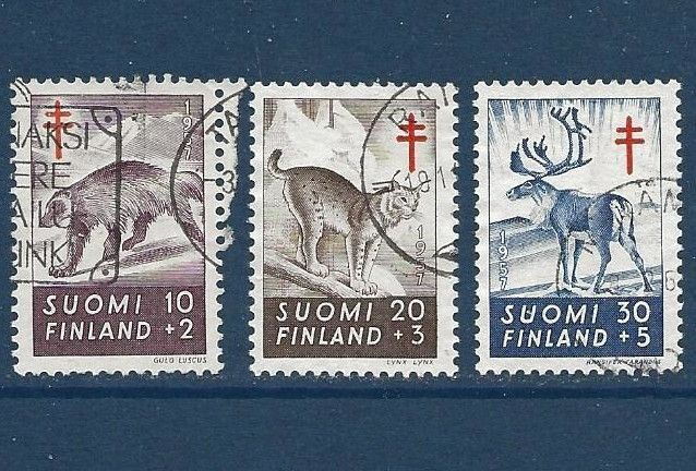 1957 Tuberkuloosi, leimattu sarja